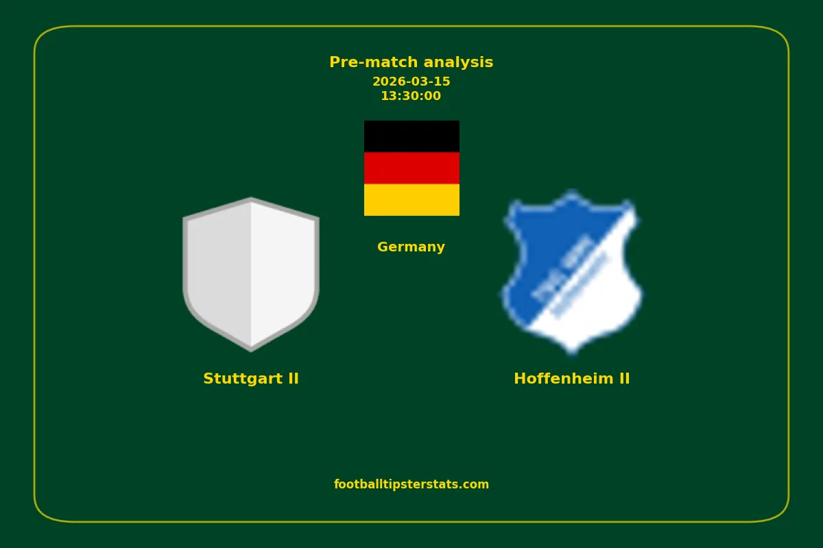 Pre-match analysis: Stuttgart II vs Hoffenheim II on 2026-03-15